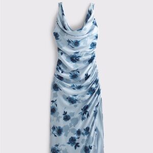 Abercrombie Floral Blue Sleeveless Dress